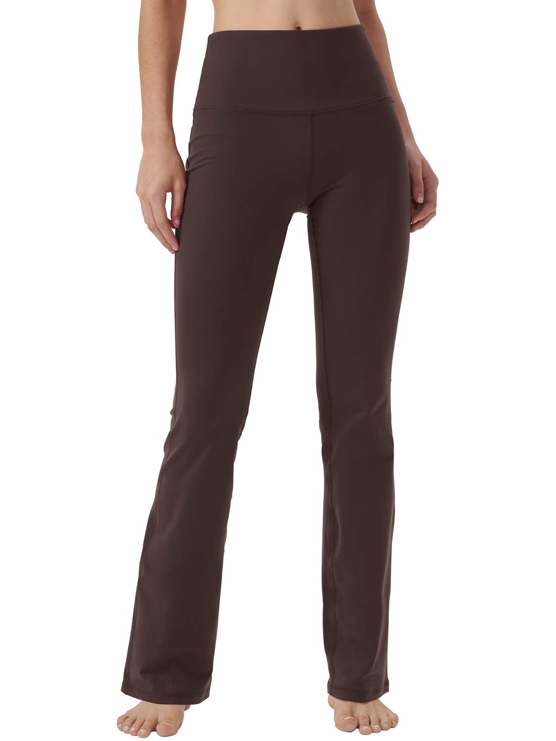 Women's Bootcut Yoga Pants with Hidden Pockets - High Waist Tummy Control Workout & Work Pants - Perfect for Yoga, Gym, Office & Casual Wear
