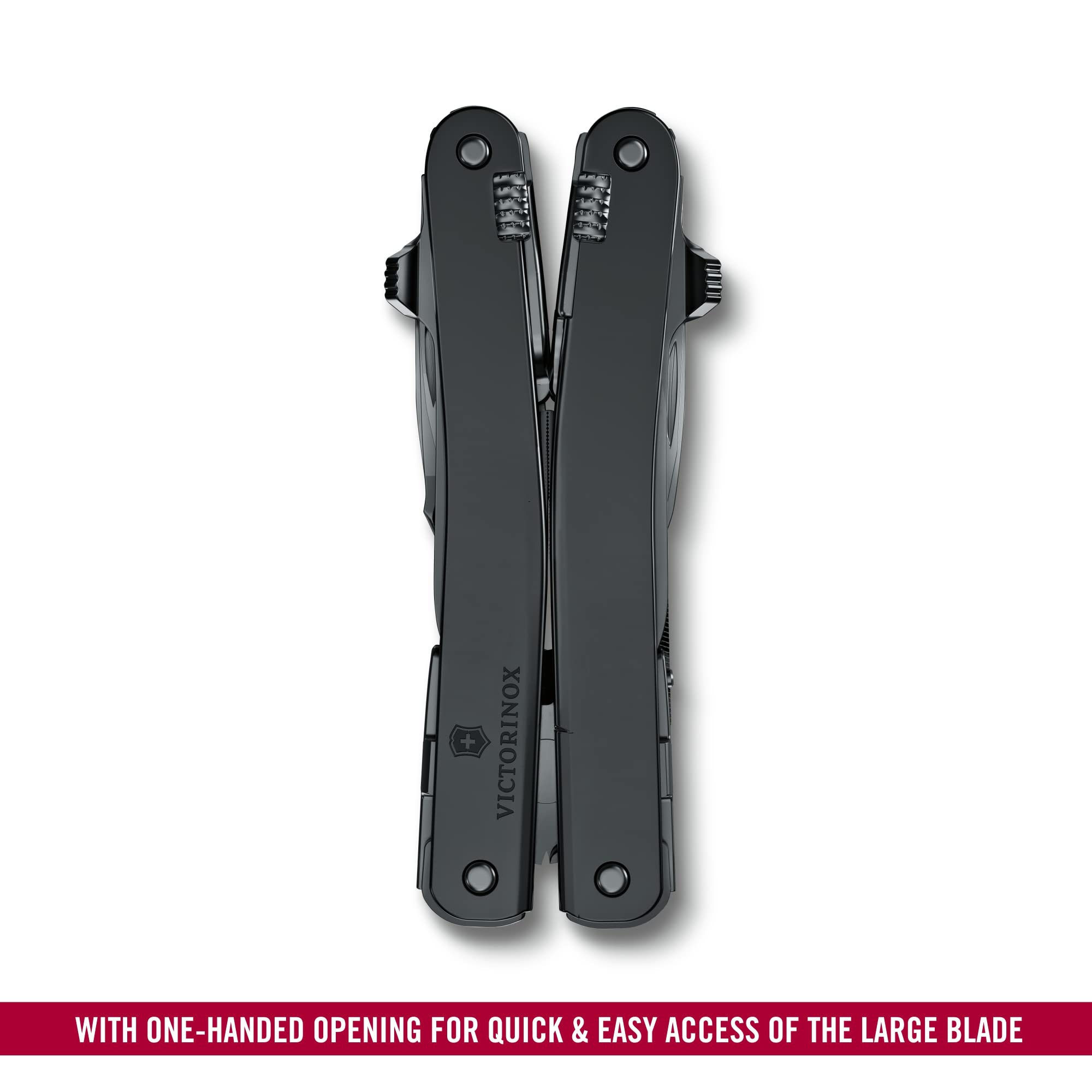 Victorinox Swiss Tool Spirit MXBS 24-in-1 Multitool - Swiss Made Stainless Steel Pocket Knife with Large Blade, Pliers, Wire Cutter & Nylon Pouch - Perfect for Camping, Hiking, Survival & Everyday Carry (EDC) - Black