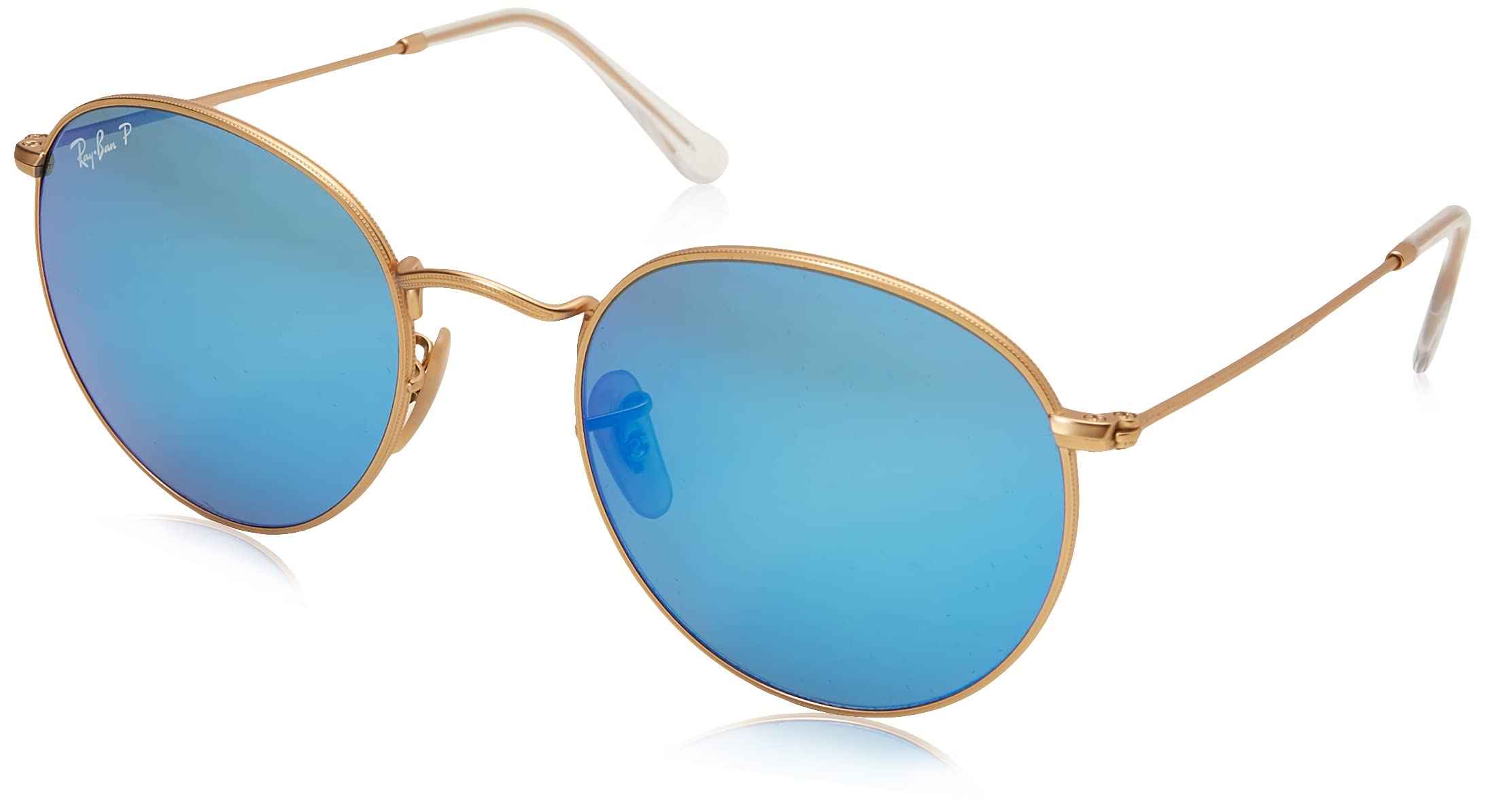 Ray-Ban RB3447 Round Metal Sunglasses for Men & Women - Classic Polarized Aviator Style - UV Protection for Driving, Travel & Outdoor Activities