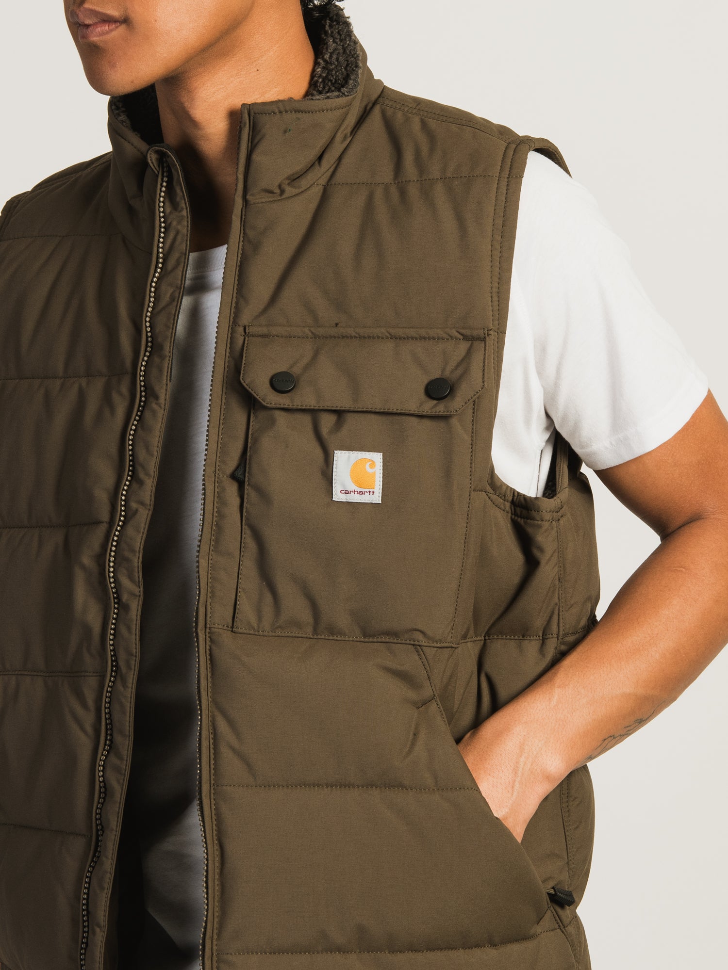 Carhartt Montana Loose Fit Insulated Vest for Men - Warm Winter Work Vest for Outdoor Activities, Hunting, and Construction