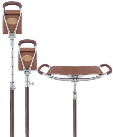 Premium Hammock Chair with Cane Frame - Genuine Leather, Adjustable Hanging Swing Chair with Spike Tip for Indoor/Outdoor Relaxation - Perfect for Porch, Patio, Garden & Bedroom Decor