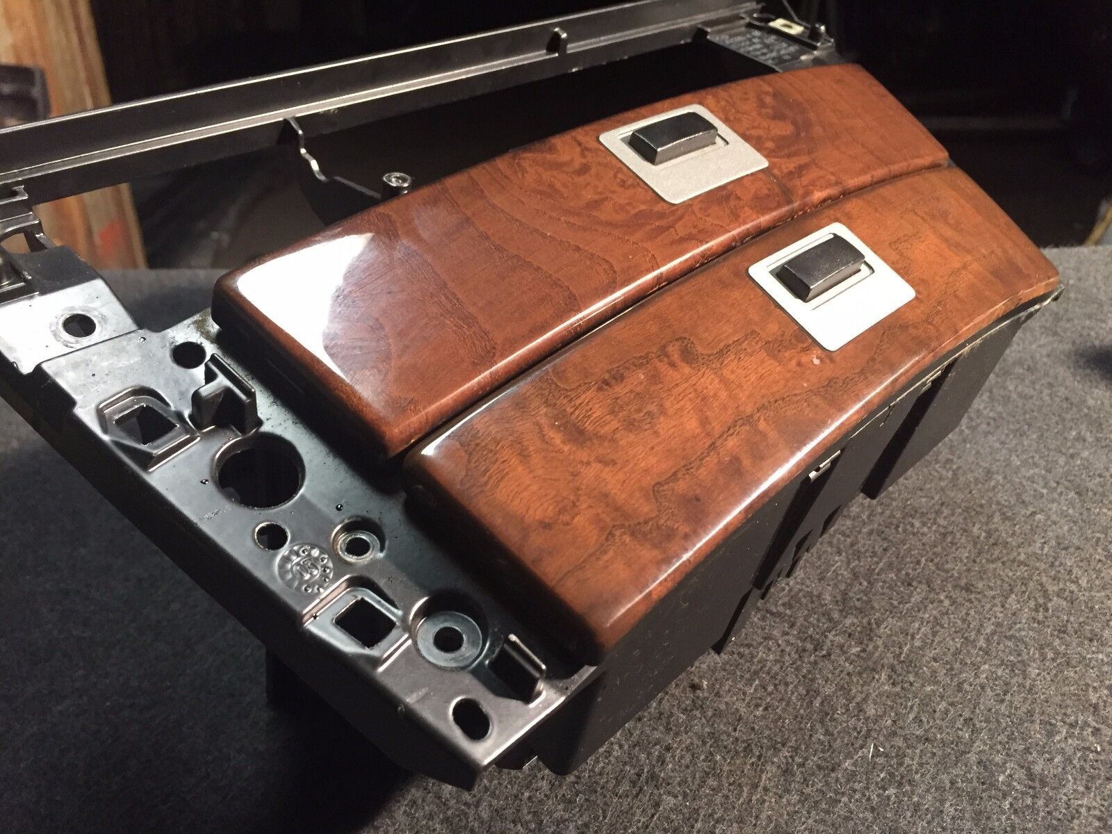 2002-2005 BMW 745i E65 Genuine OEM Wooden Dash Trim & Storage Tray (Part #7032886) - Premium Interior Upgrade for Luxury Car Enthusiasts | Perfect for Restoration & Customization Projects
