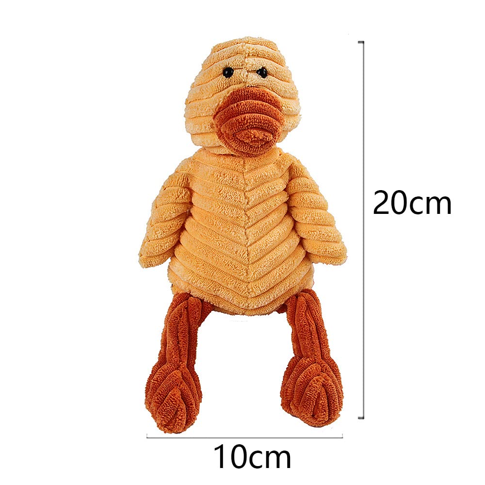 Duck Squeaky Dog Toys for Small Dogs - Soft Plush Chew Toy for Puppies & Teething Dogs - Perfect for Indoor Play, Training & Cuddling