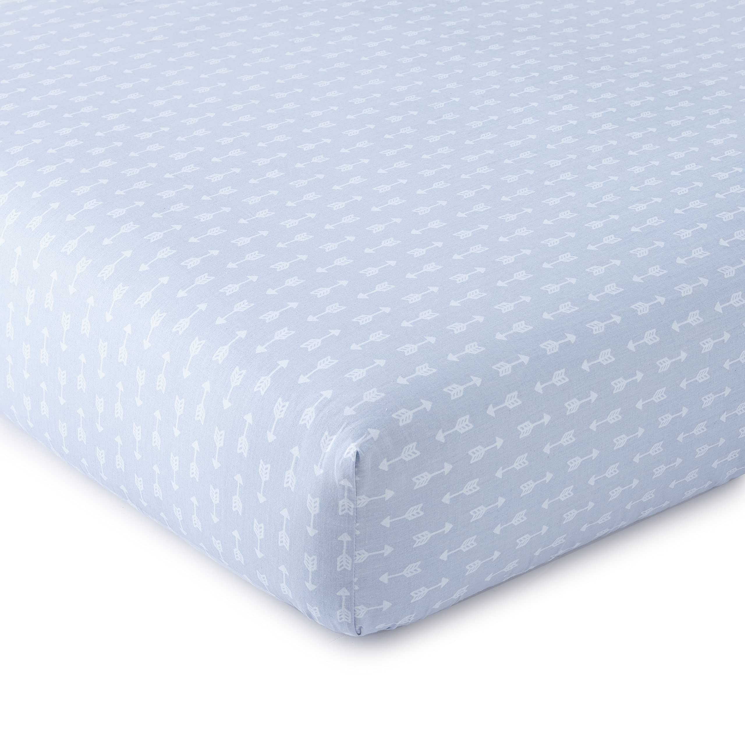 **Levtex Baby Trail Mix 4-Piece Crib Bedding Set - Bear Mountains Design in Grey, Navy, White & Blue - Includes Quilt, Fitted Sheet, Dust Ruffle & Wall Decal - Perfect for Nursery Decor & Baby Shower Gifts**