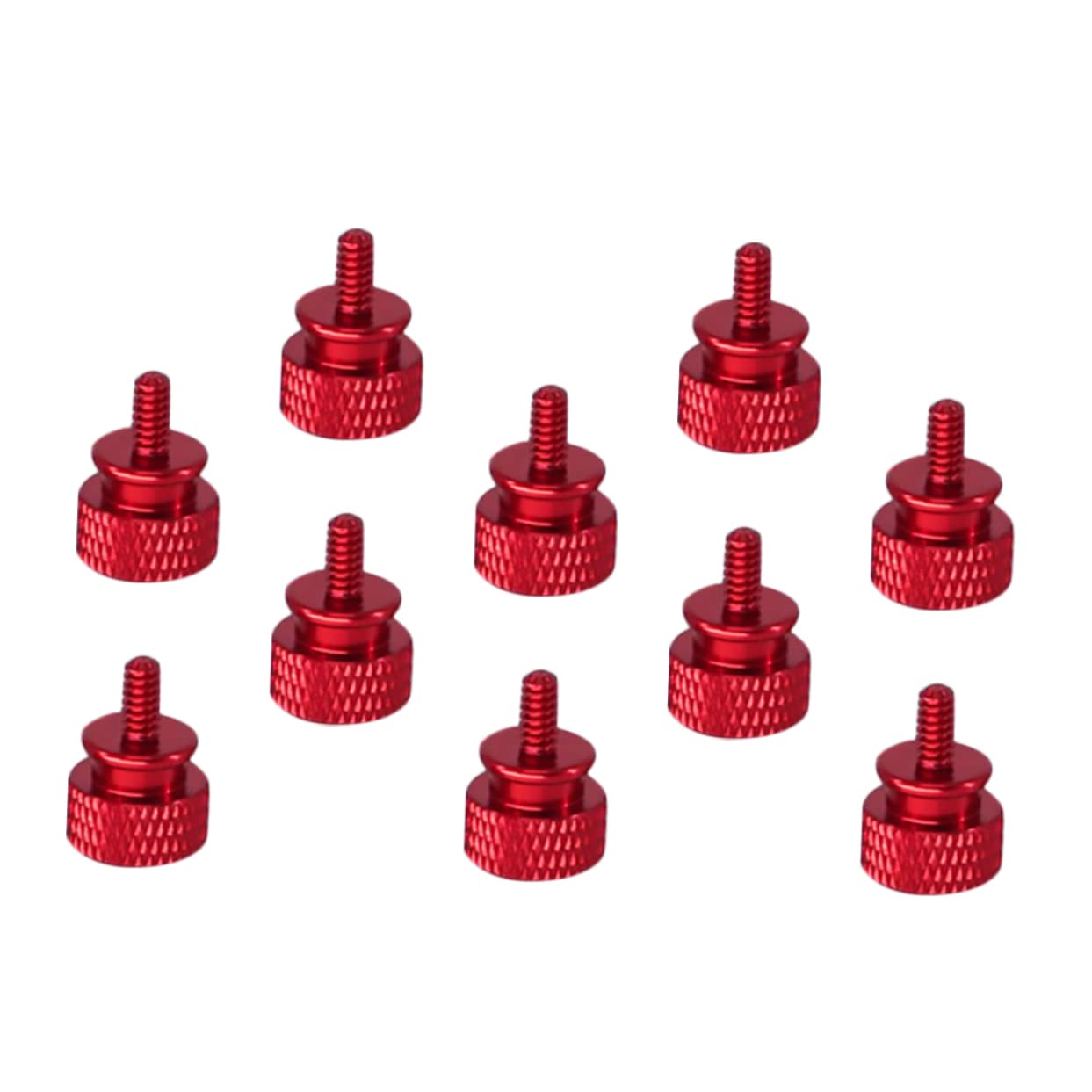 10PCS Aluminum Alloy Knurled Thumb Screws for Computer Case - Secure & Easy-to-Use Chassis Screws for PC Builds, Upgrades, and DIY Computer Maintenance