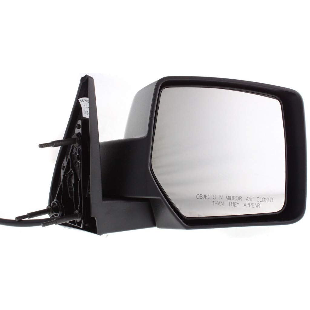 2007-2011 Dodge Nitro Passenger Side Power Manual Folding Textured Black Door Mirror Replacement (Fits 55157188AI & CH1321277) - Perfect for Off-Roading, Daily Commuting & Truck Upgrades
