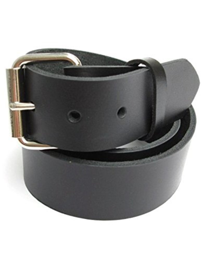 Dangerous Threads Concealed Carry Weapon Belt (CCW) - Heavy Duty Black Leather Gun Belt for Men, 1.5 Inch Wide - Perfect for Everyday Carry, Range Training & Tactical Use