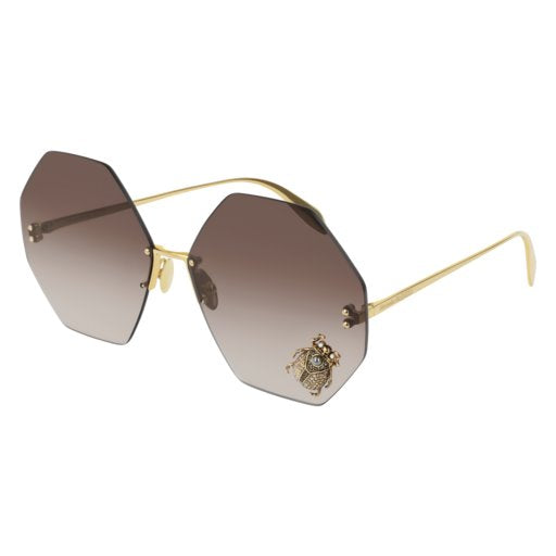 Alexander McQueen AM0208S Sunglasses - Luxury Designer Shades for Women & Men, UV Protection & Fashion Statement - Perfect for Outdoor Activities, Travel & Everyday Wear