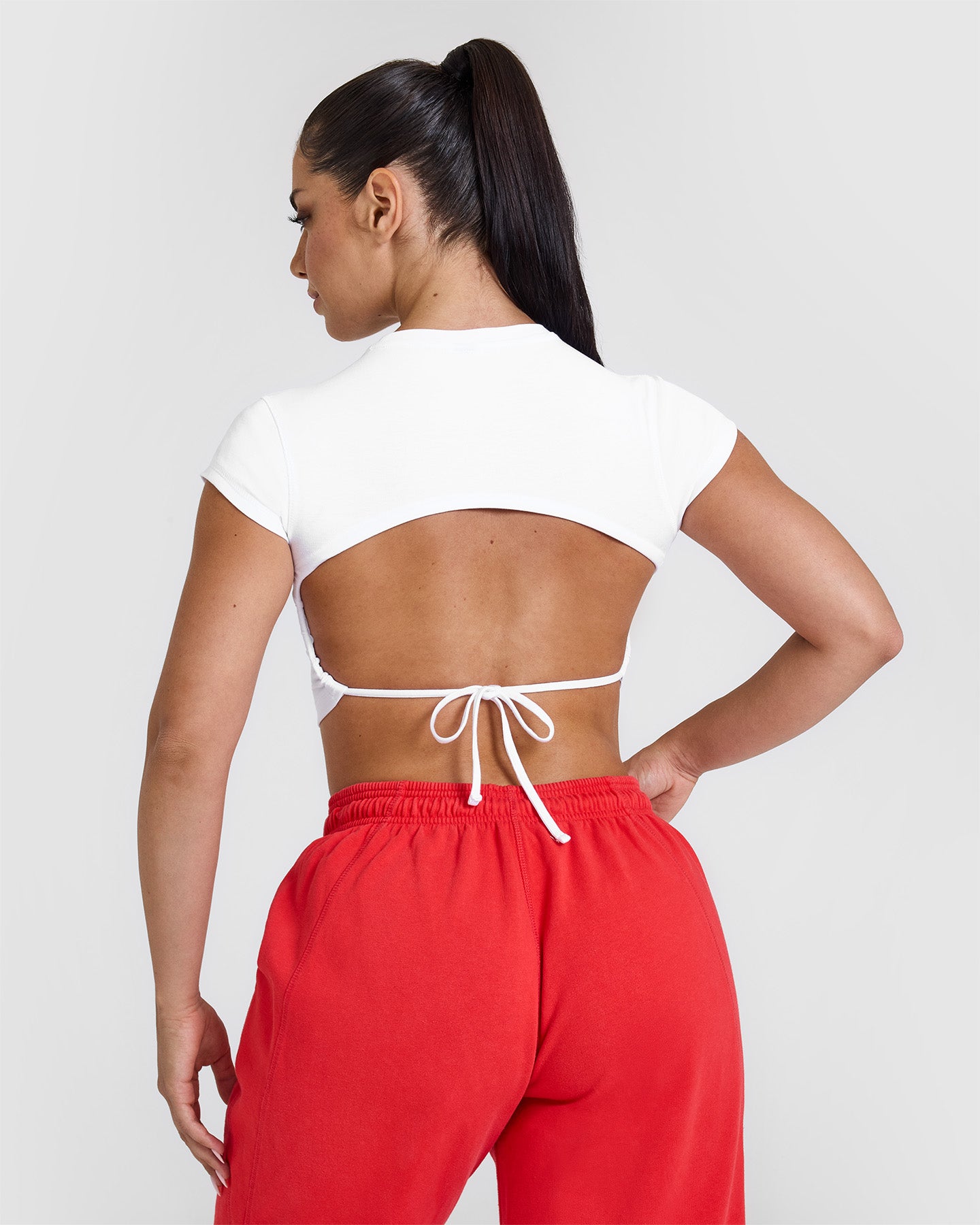 Vintage Open Back Crop T-Shirt with Graphic Print | Women's Fashion White Top for Summer, Casual Wear, and Music Festivals