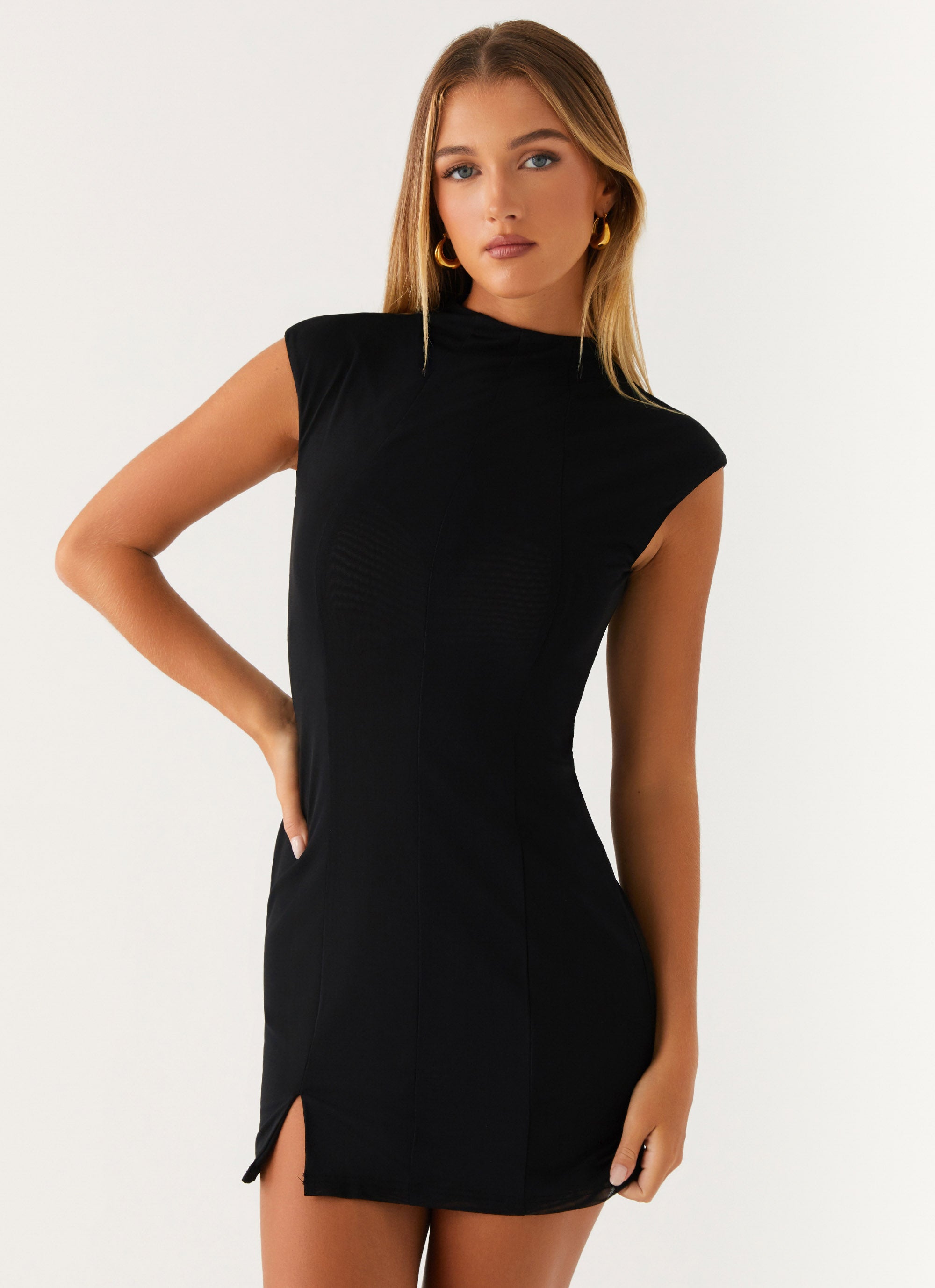Stylish Black Alias Mini Dress for Women - Perfect for Parties, Dates & Night Out | Trendy & Comfortable