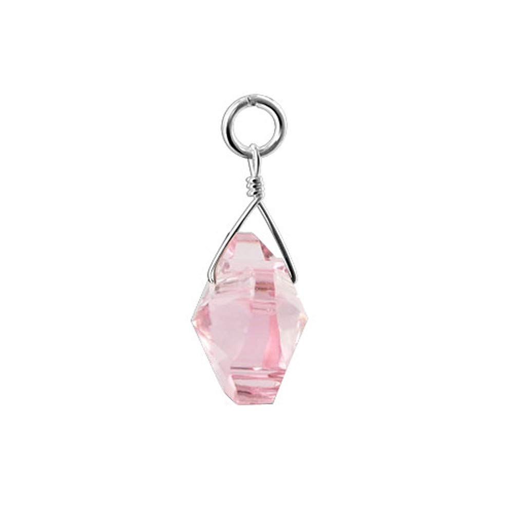 Sterling Silver Butterfly Pendant with Austrian Crystals for Elegant Jewelry