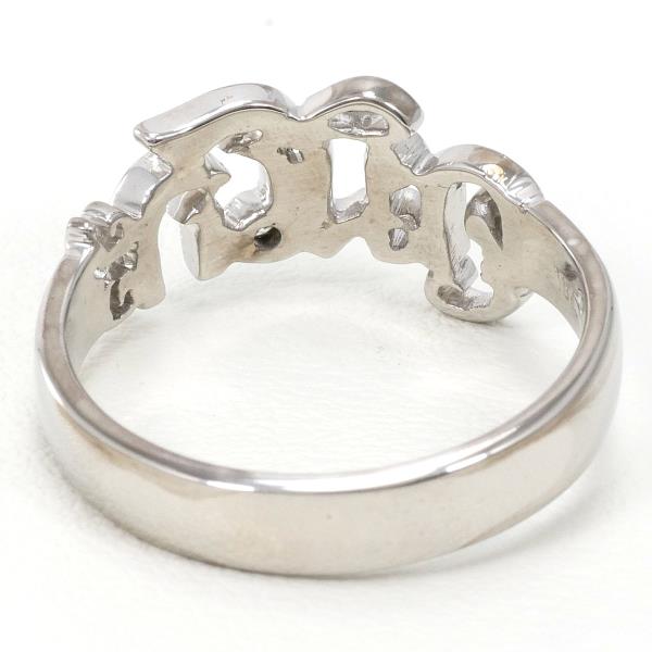 18K White Gold Diamond Ring - Size 15 for Women | Elegant Wedding, Engagement & Anniversary Jewelry Gift
