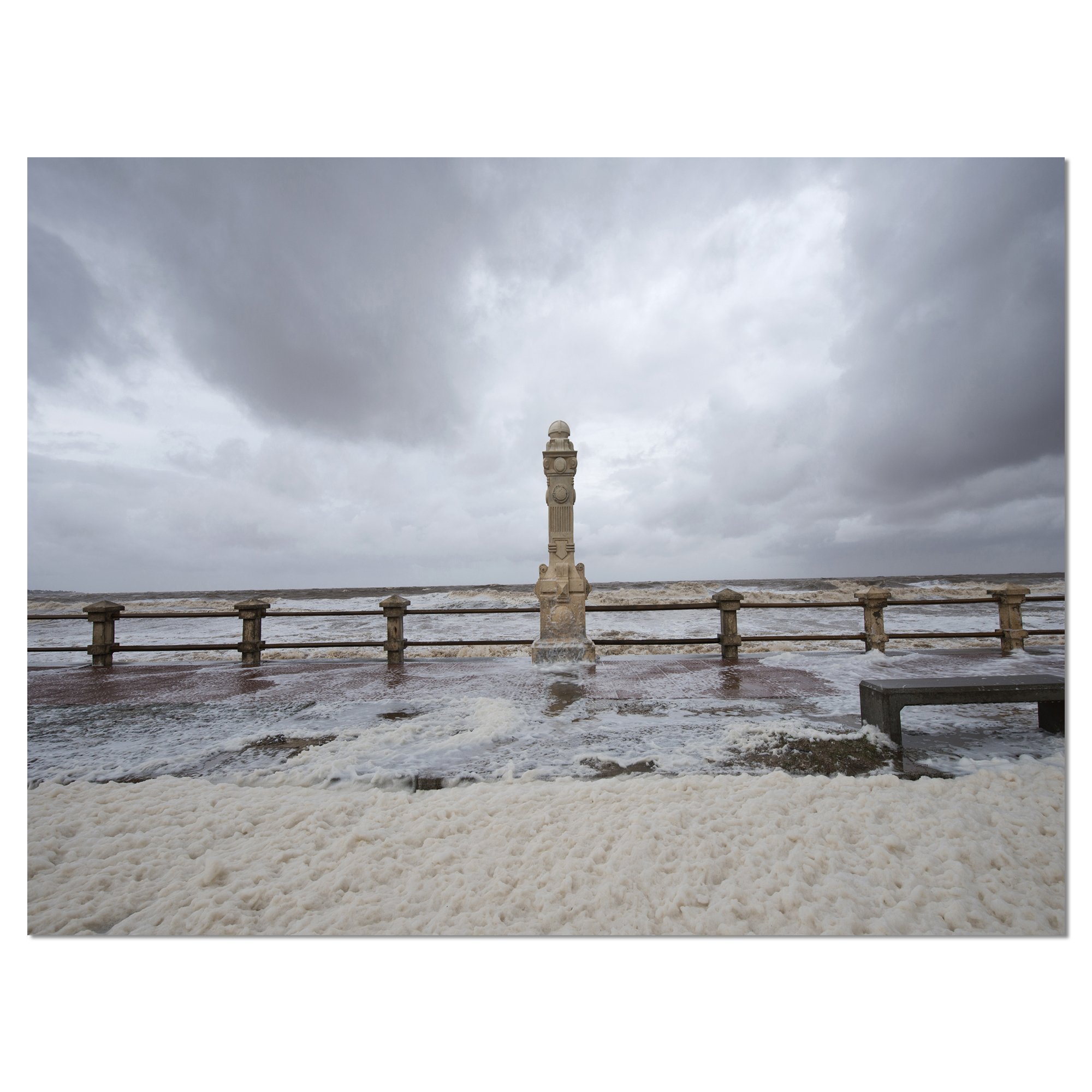 Uruguay Spring Storm Panoramic Bridge Canvas Art Print - Stunning Wall Decor for Living Room, Bedroom & Office