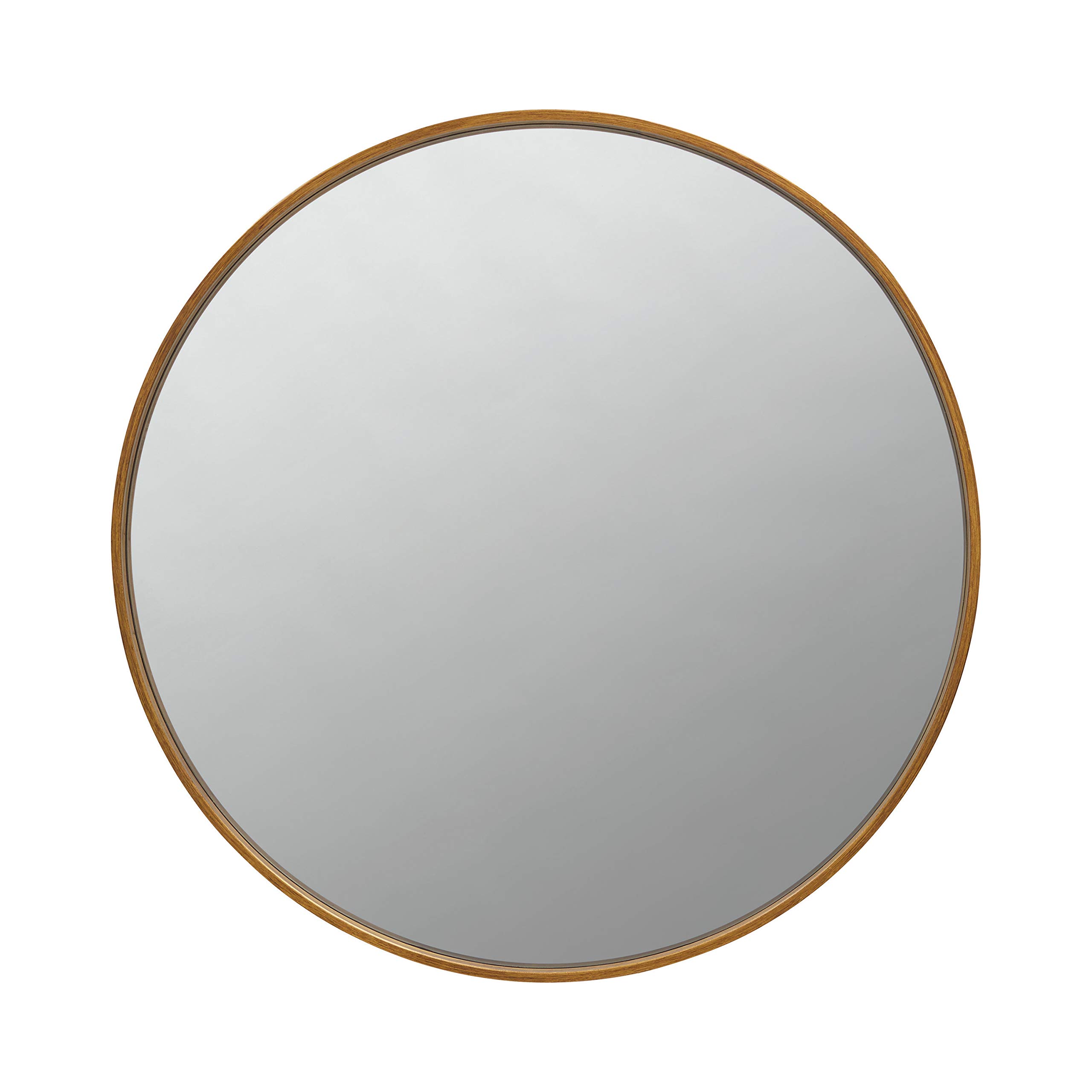 Round Brass Mirror - Elegant Home Decor for Living Room, Bedroom & Bathroom | Coaster Home Furnishings | Perfect for Wall Decor and Vanity Makeup Area