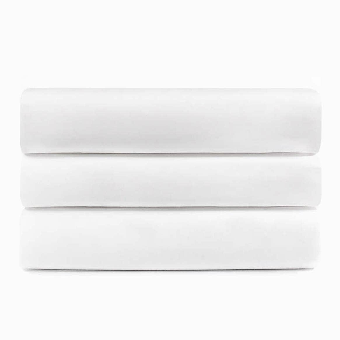 Premium 100% Cotton Percale Fitted Sheet Set - Hotel Quality Bedding (3/6/12-Piece) for Ultimate Comfort & Breathability - Perfect for Guest Rooms, Vacation Rentals & Luxury Home Decor