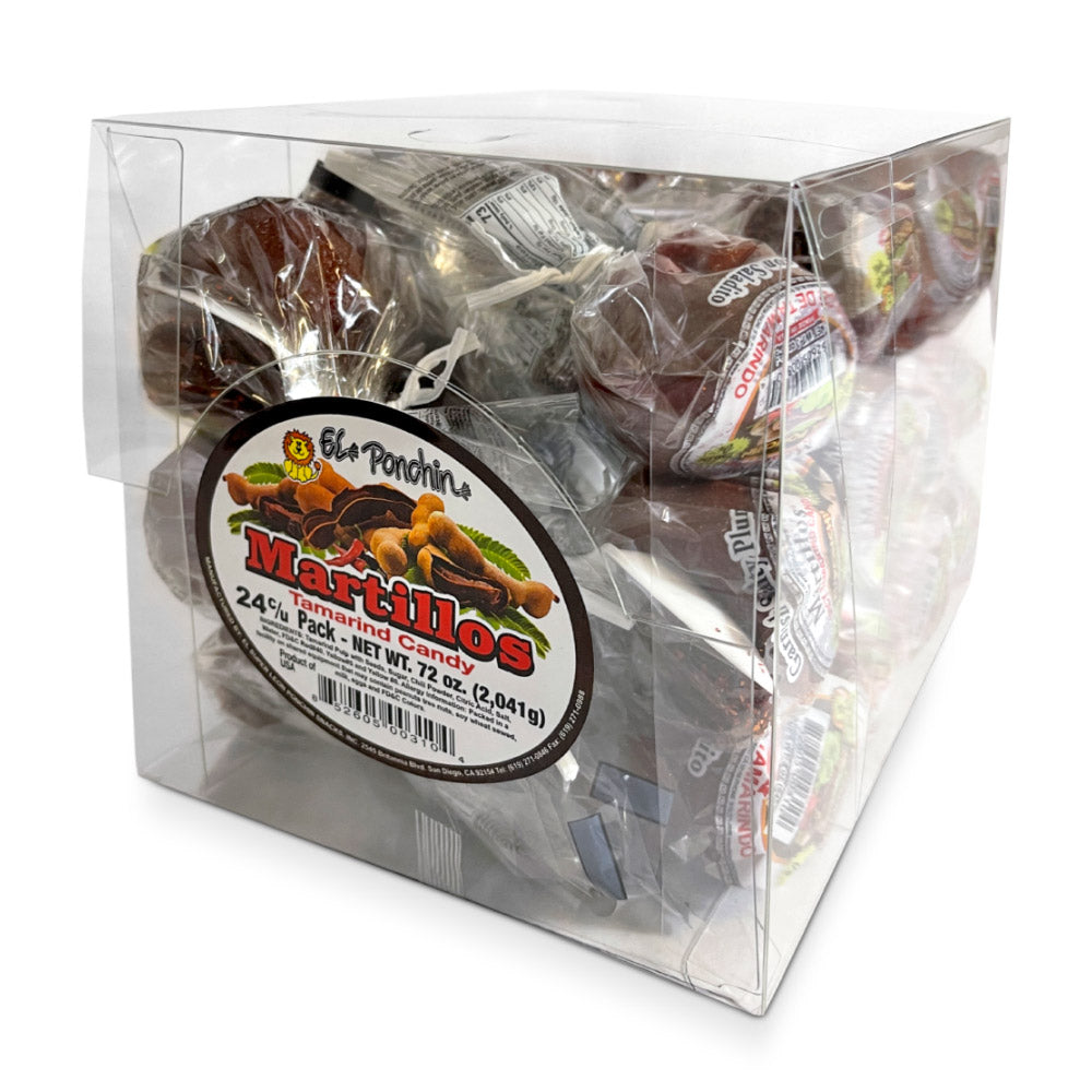 El Leon Martillo Tamarindo Candy | 24 Count Box | Sweet & Tangy Tamarind Flavored Treats for Parties, Gifts & Snacking