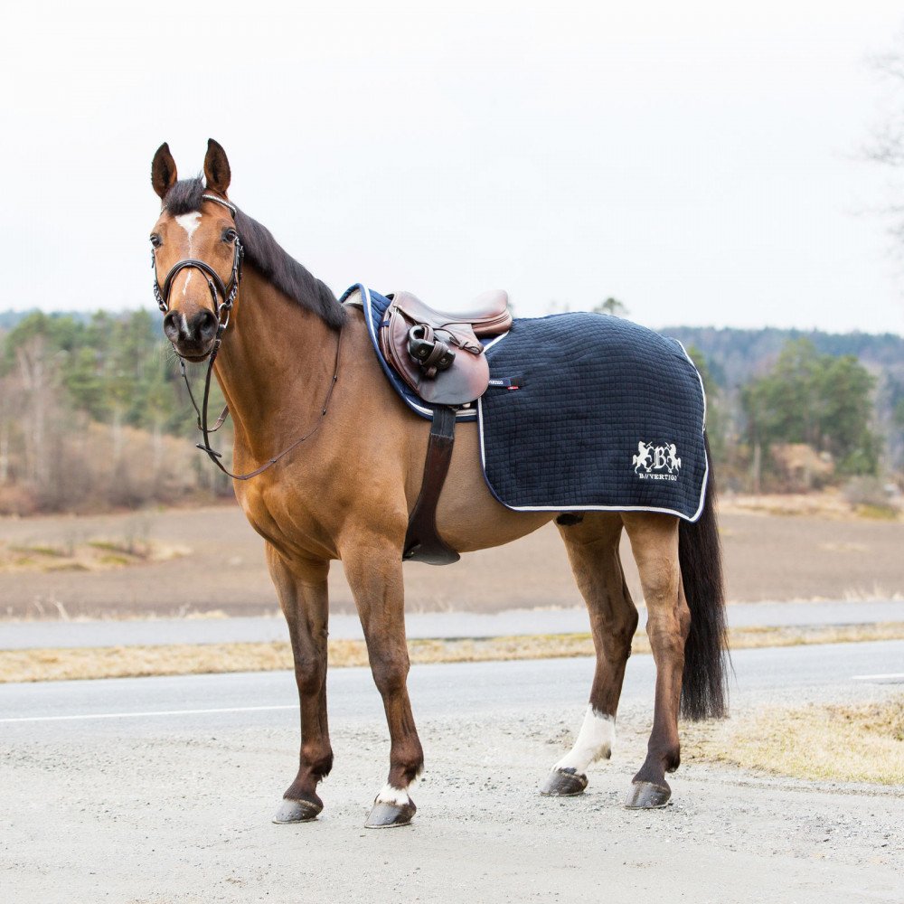 Kensington Thermo Tex Exercise Blanket - Dark Navy, Medium 78/80 - Cozy & Warm Horse Riding Blanket for Winter Training & Stable Use