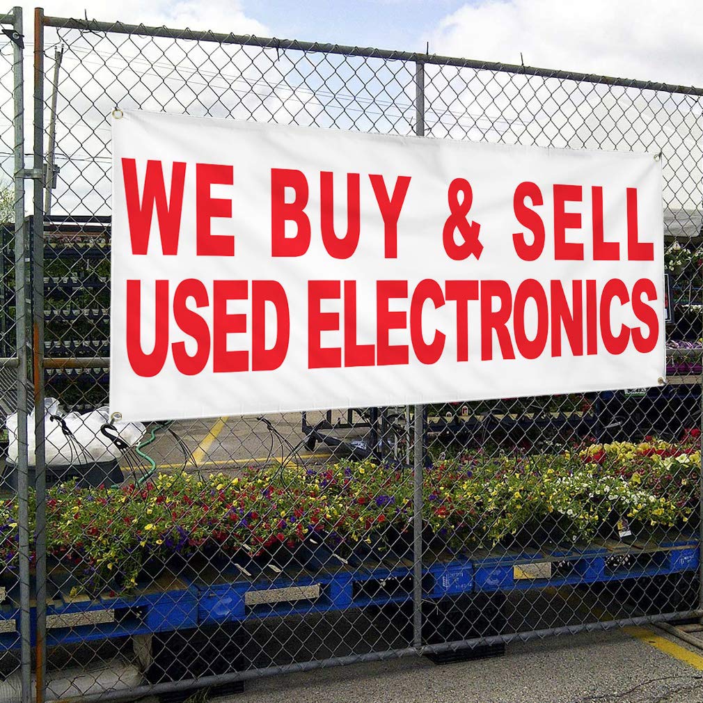 Durable 48x96 Inches Vinyl Banner with 8 Grommets - Weatherproof Outdoor Business Sign for Yard, Industrial & Commercial Use | Multiple Sizes Available | Perfect for Advertising, Events & Sales Promotions