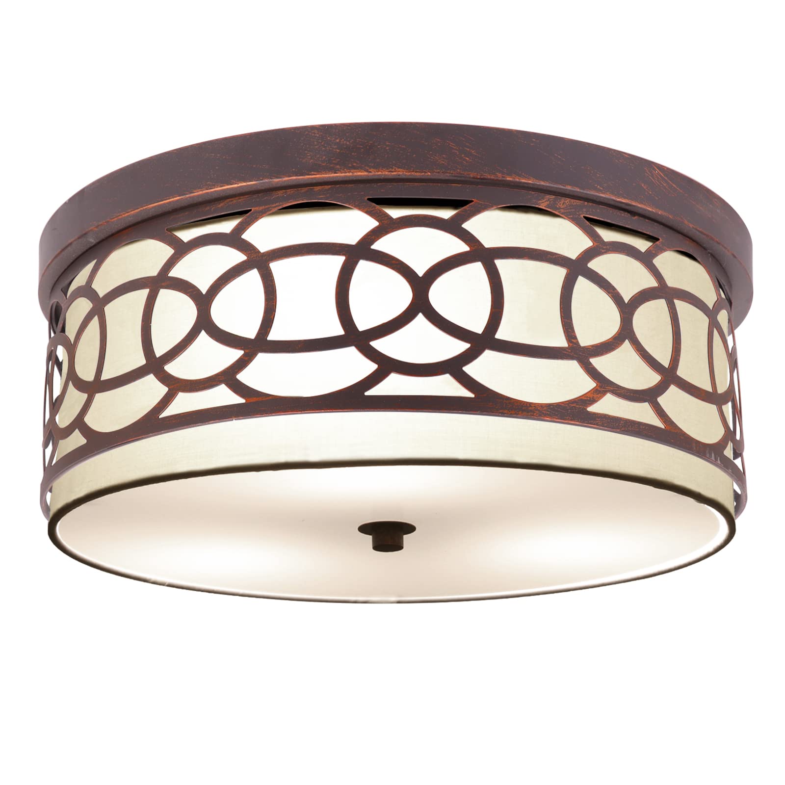 3 Light Flush Mount Ceiling Fixture - 15