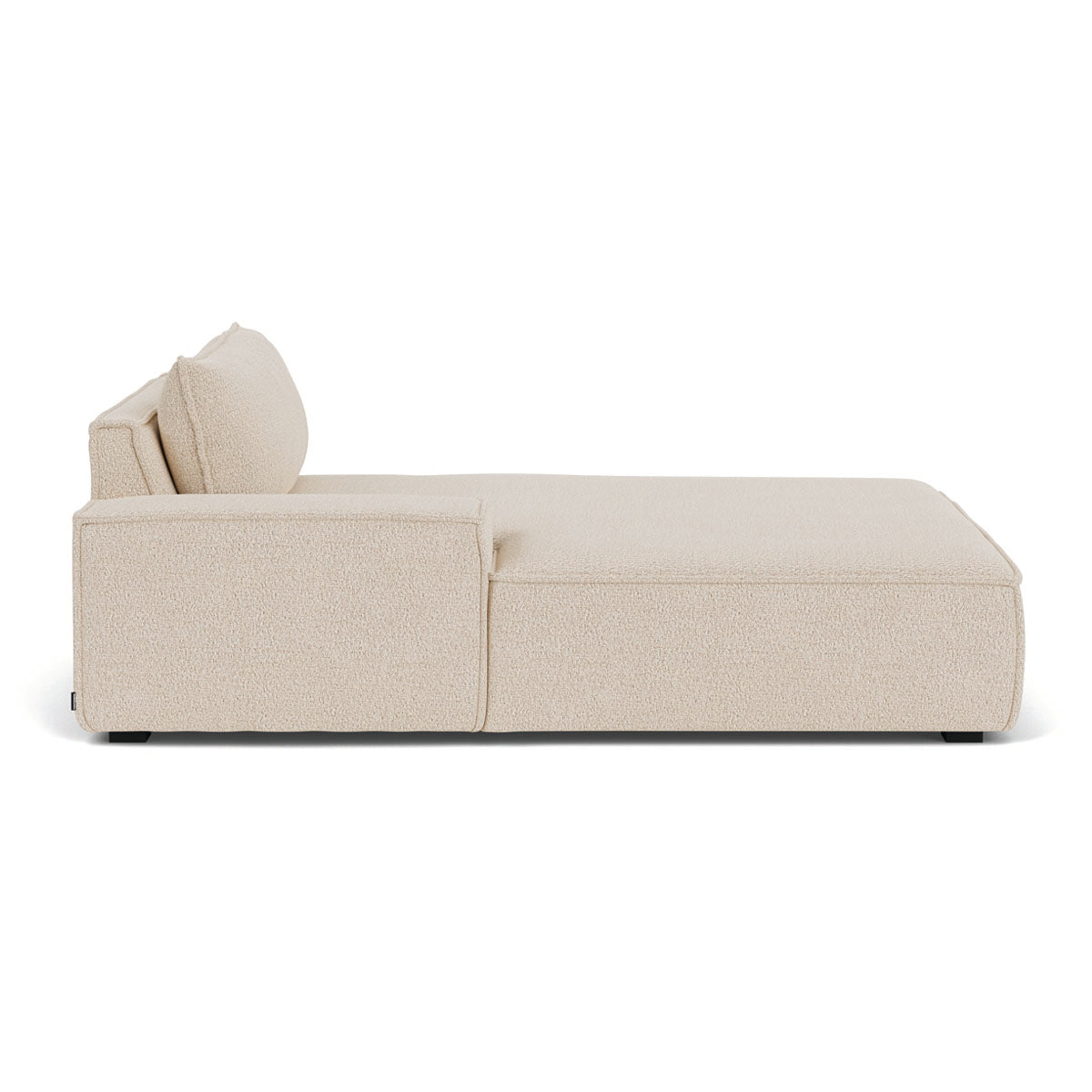 Daphne Boucle 1-Seater Left Chaise Modular Sofa - Modern Living Room Furniture for Small Spaces, Apartments & Cozy Home Decor