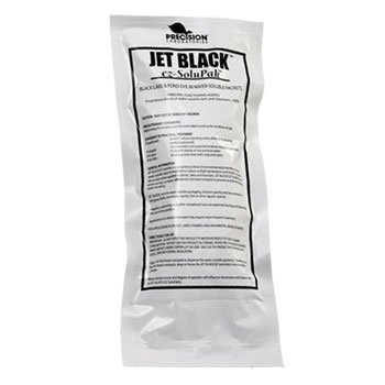 Jet Black Ez-solupak Lake & Pond Dye - 6 Pack Treatment for Water Clarity & Algae Control | Perfect for Ponds, Lakes & Water Gardens