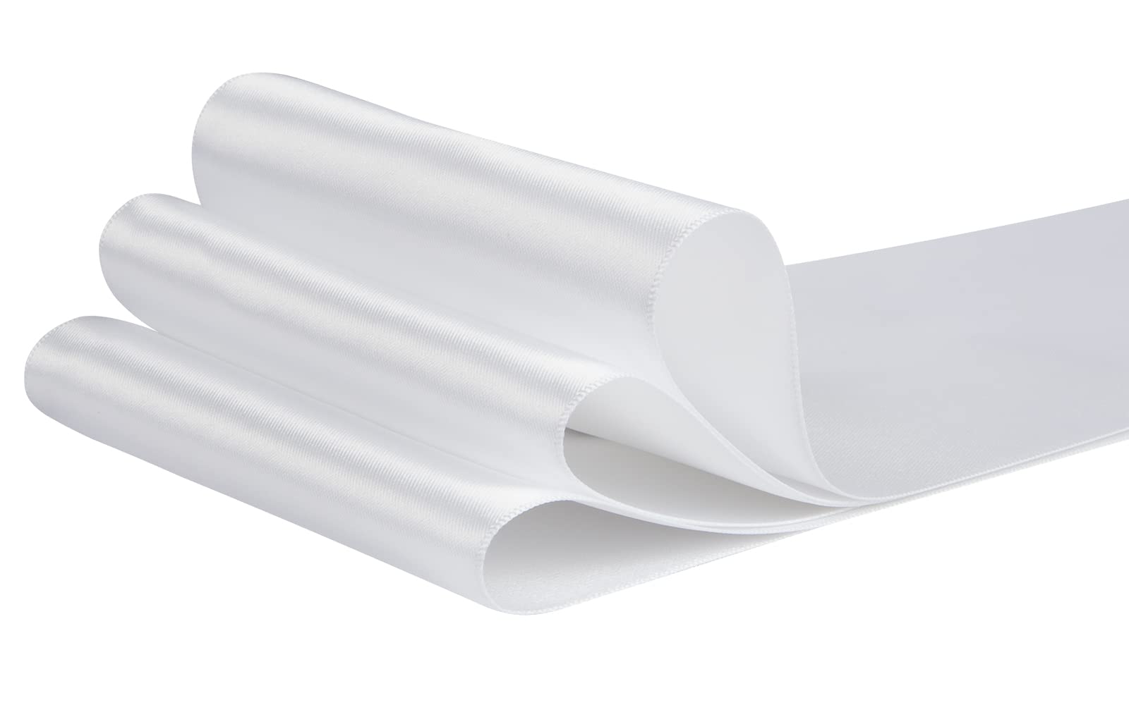 AVANAVA 4 Inch Wide Double Face Satin Ribbon - 25 Yards White (029) for Gift Wrapping, Wedding Decorations, DIY Crafts & Hair Bows