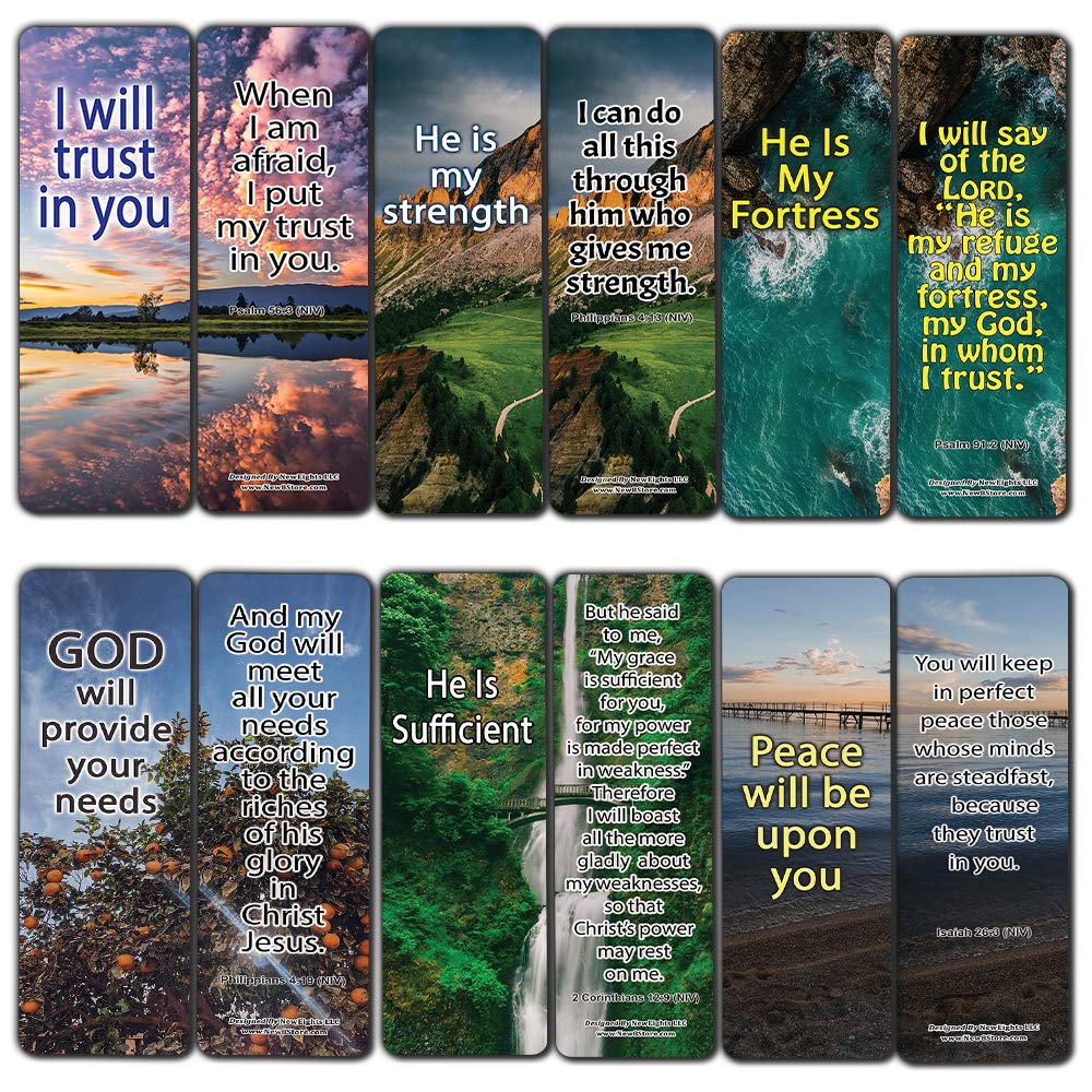 You Are Enough Bible Verse Bookmarks (30-Pack) - Inspirational Christian Gifts for Church, Sunday School & Bible Study - Perfect for Teacher Appreciation, Stocking Stuffers & Devotional Use