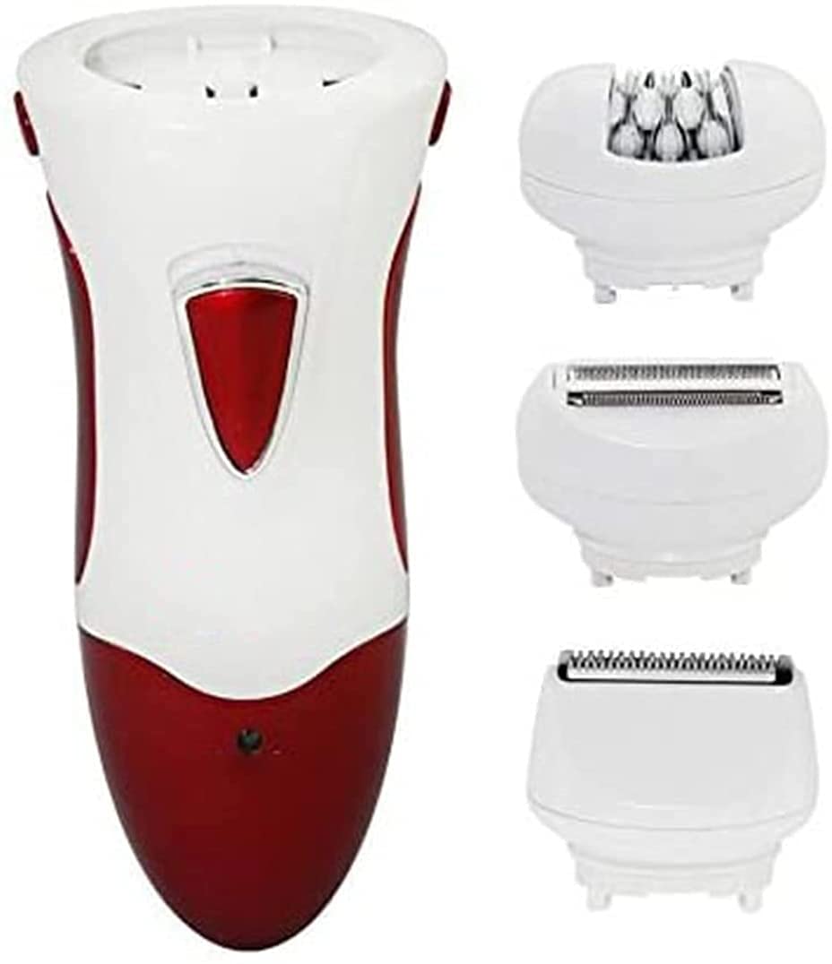 Best 3-in-1 Epilator for Women - Cordless Electric Hair Removal Shaver & Trimmer - Painless Facial & Body Hair Remover for Smooth Skin - Perfect for Travel, Home Use & Quick Touch-Ups