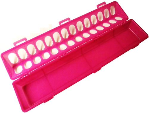 Rite Farm 20-Pack Pink Plastic Chicken Feeders for Chicks - Durable Poultry Feeder for Baby Chickens, Ducklings, and Small Birds - Perfect for Backyard Coops, Farms, and Pet Birds