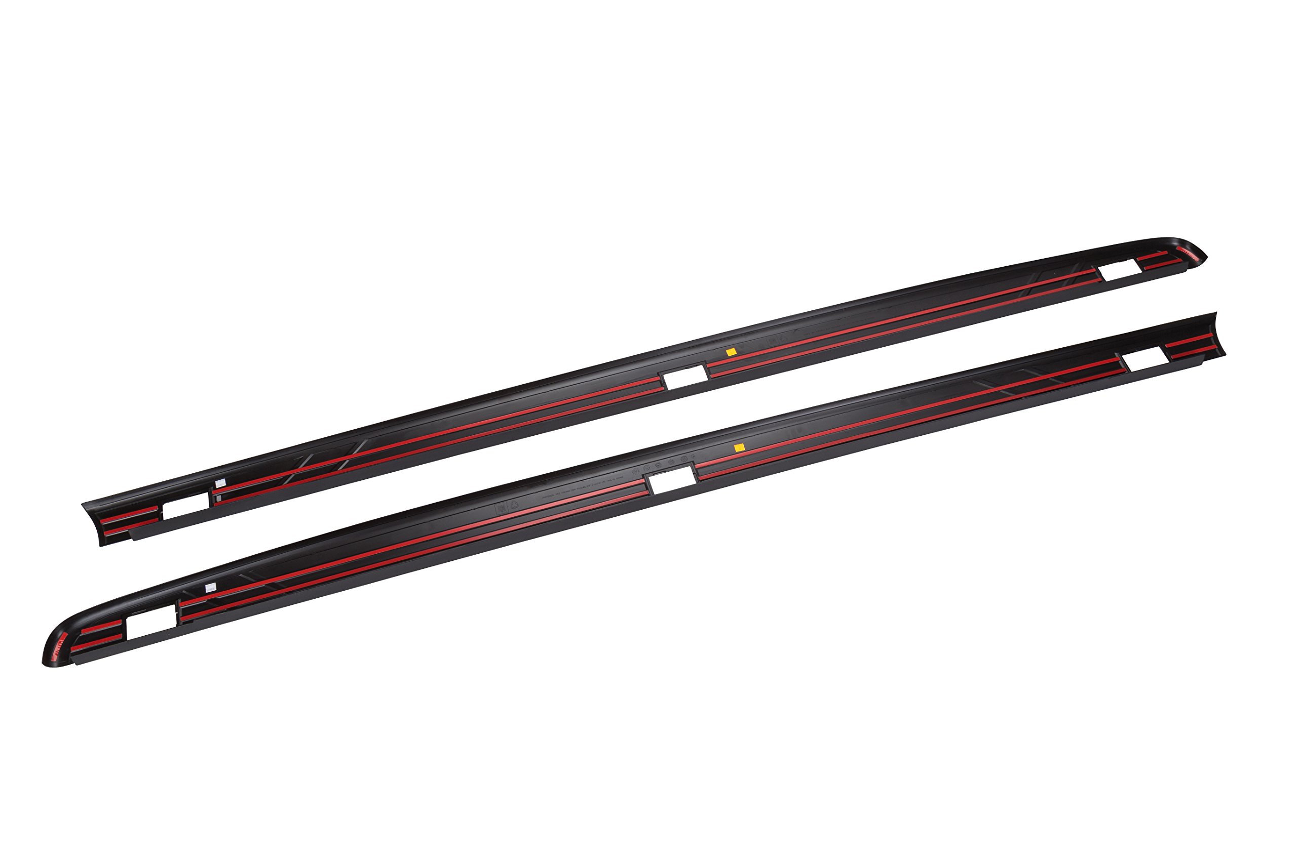 ACDelco 17802472 Black Long Box Side Rail Protectors for Pickup Trucks - Durable Bed Rail Guards for Hauling & Cargo Protection