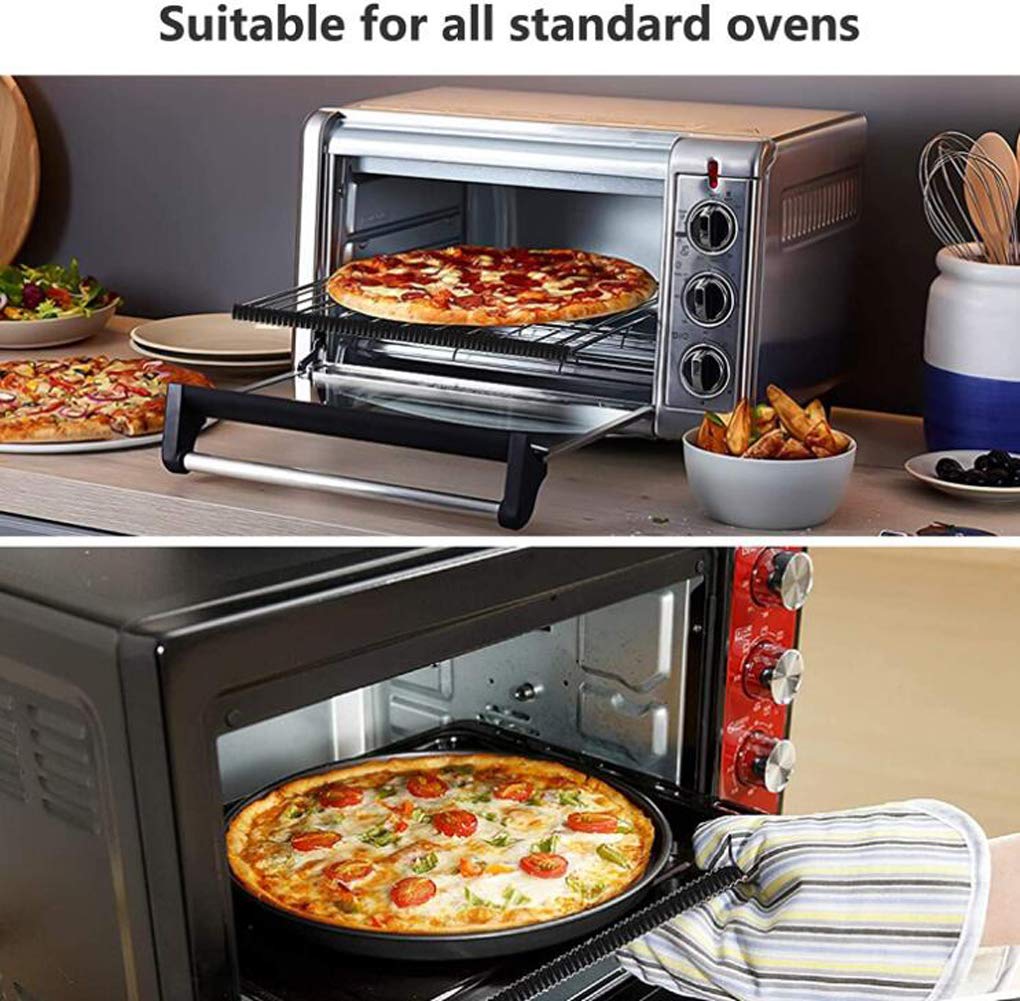 Ericotry 4-Pack Silicone Oven Rack Covers - Heat-Resistant Oven Shelf Protectors, BPA-Free Kitchen Accessories for Burn Prevention & Rack Protection - Perfect for Baking, Roasting & Grilling Safety