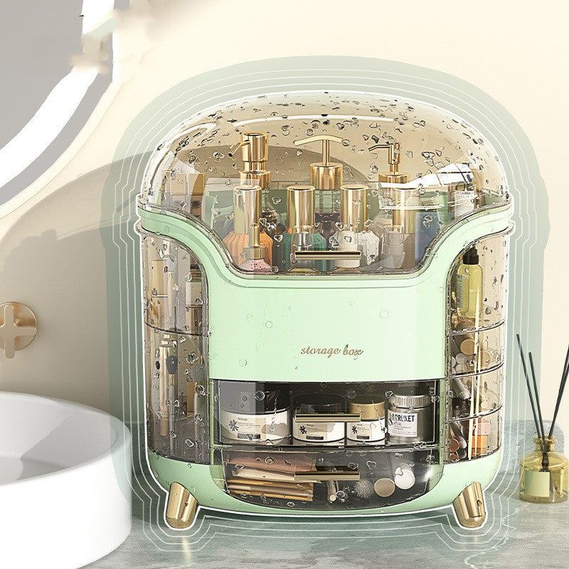 Premium Cosmetic Storage Organizer - Desktop Makeup Case for Skincare, Lipstick & Beauty Essentials | Perfect for Vanity, Travel & Home Decor