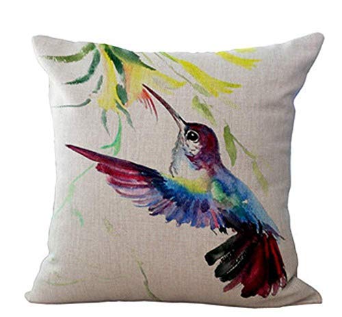 Premium Cotton Linen Sofa Pillow Cover 18x18 Inches - Soft Decorative Throw Pillow Case for Couch, Bed, Living Room - Home Decor Accent for Modern & Farmhouse Style