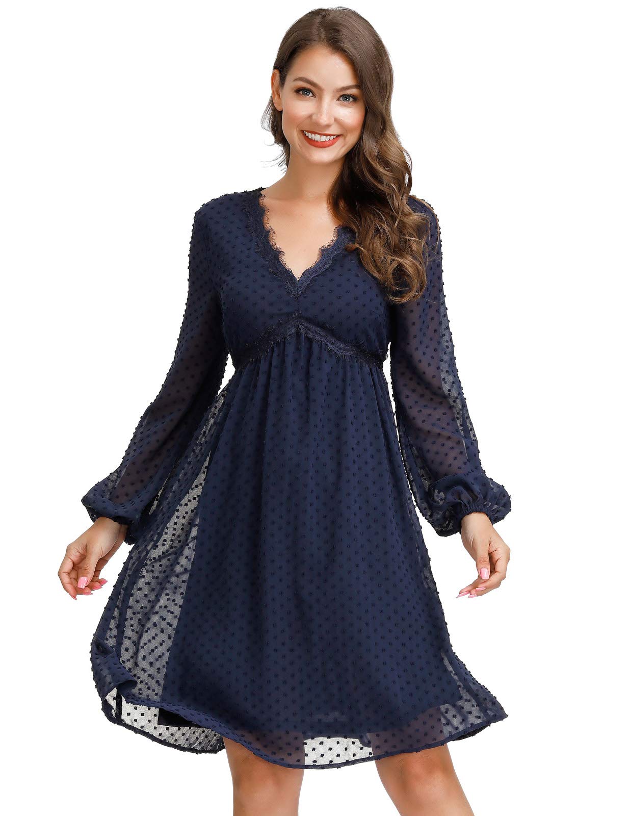 JASAMBAC Swiss Dot Cocktail Dress for Women - Elegant Maternity Dress for Wedding Guest, Baby Shower & Special Occasions | Perfect for Bridal Events, Parties & Formal Gatherings