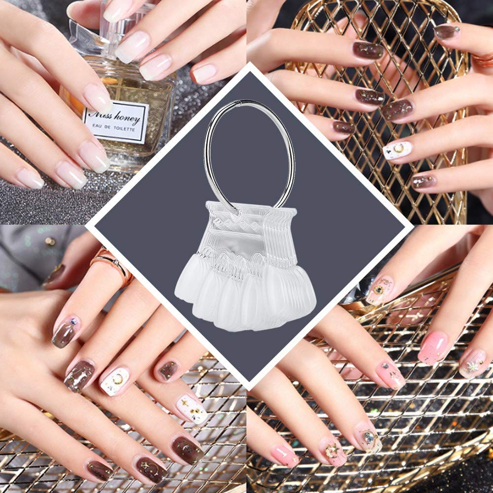 50pcs Transparent Nail Art Practice Tips - Professional Nail Polish Display Sticks for Gel Color Swatching & Manicure Training | Perfect for Salon Practice, DIY Nail Art & Color Matching