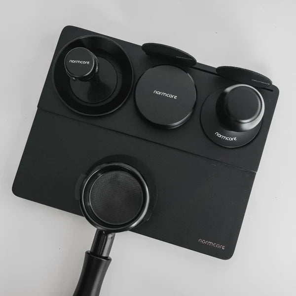 Premium Wooden Normcore Tamping Mat Station for Espresso - Barista-Grade Coffee Accessory for Home & Professional Use