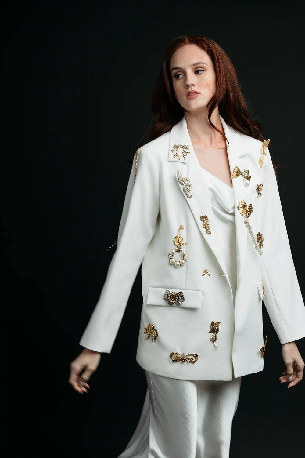 Stylish Women's Symphony Blazer - Elegant Office & Evening Wear for Professional & Formal Occasions