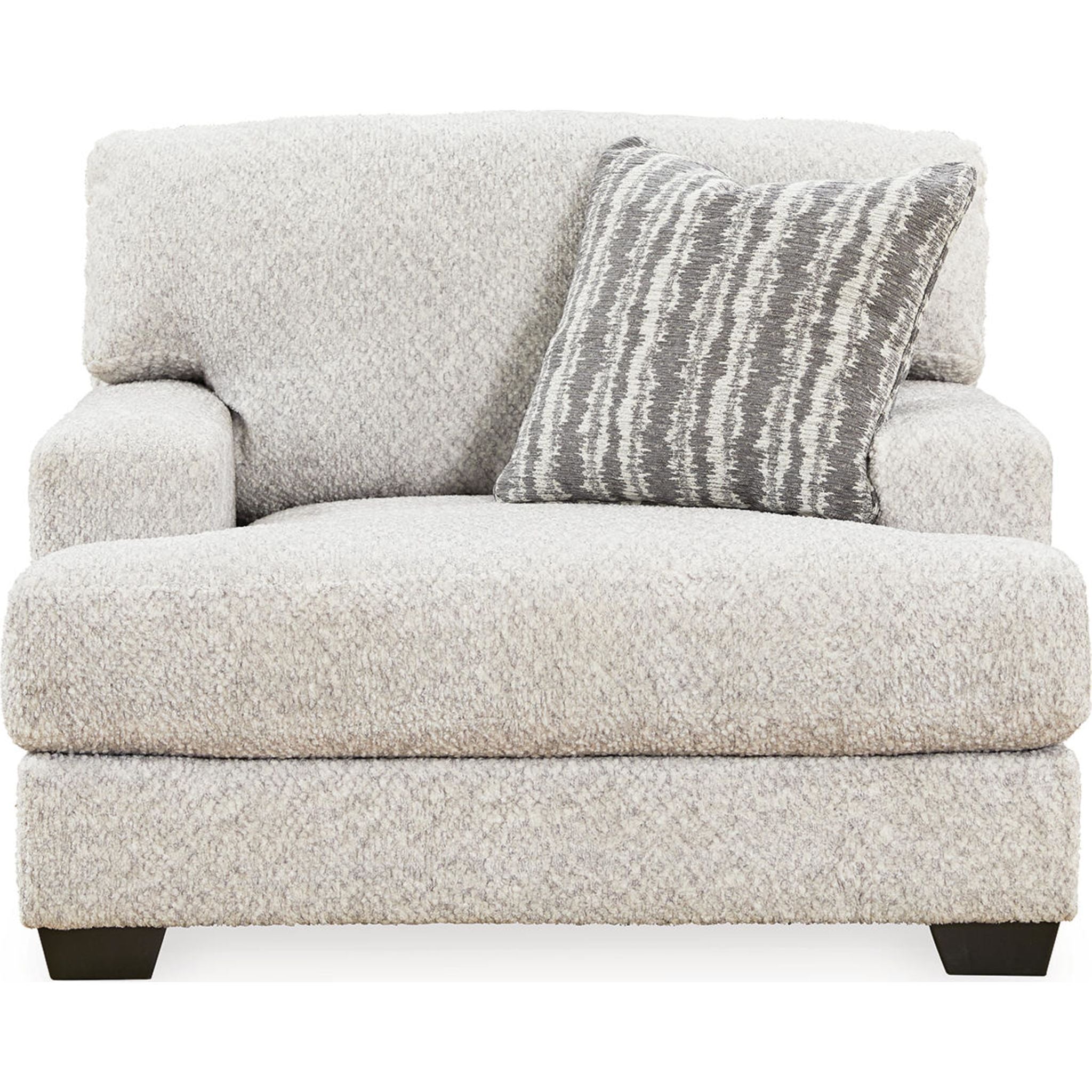 Brebryan Oversized Chair and a Half - Soft Flannel Upholstered Accent Chair for Living Room, Bedroom, or Reading Nook - Cozy Lounge Seating with Plush Comfort