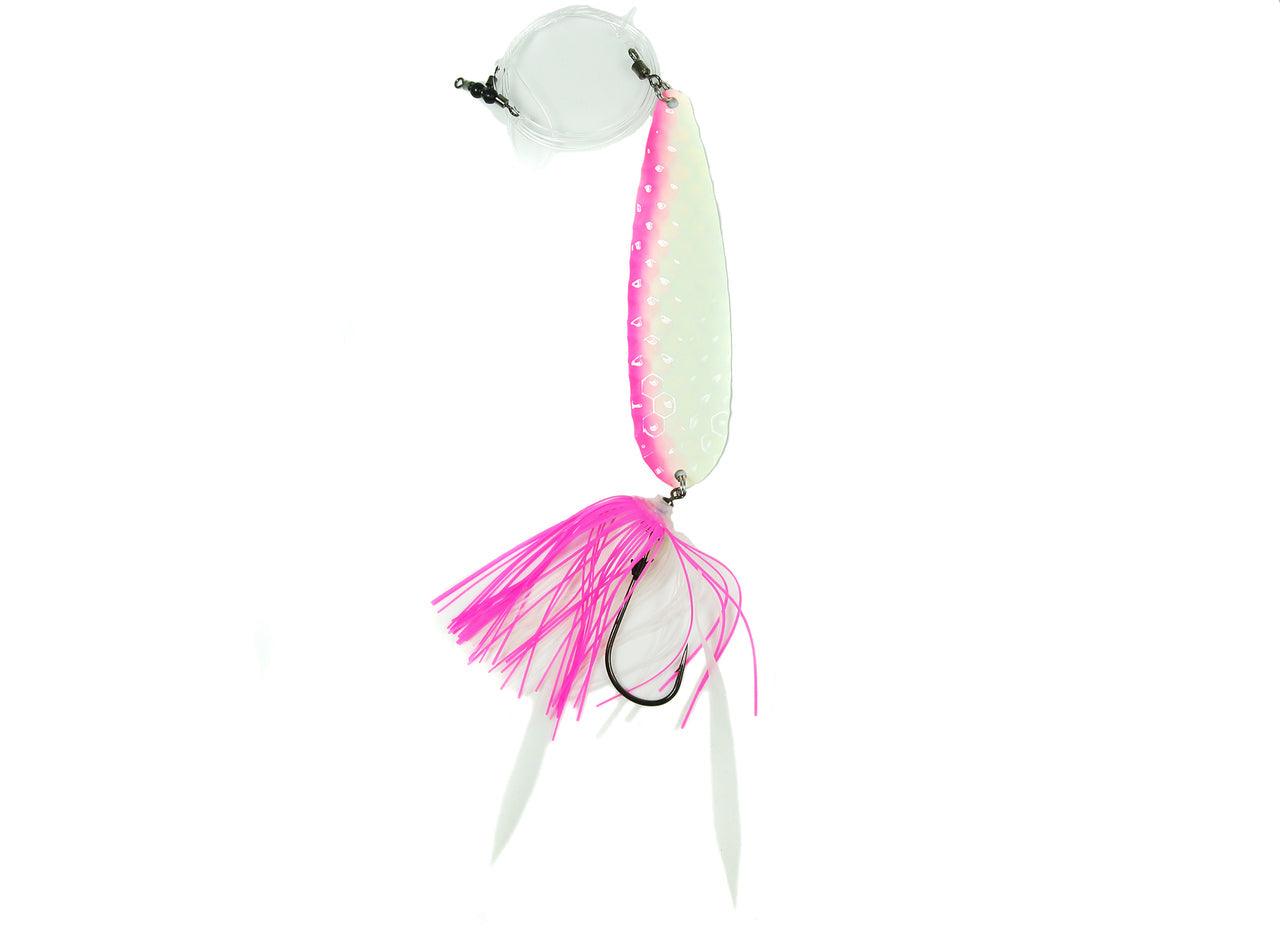 Jigging World Fluke Spoon Rigs - Premium Saltwater Fishing Lures for Fluke, Flounder & Sea Bass - Perfect for Inshore & Offshore Angling
