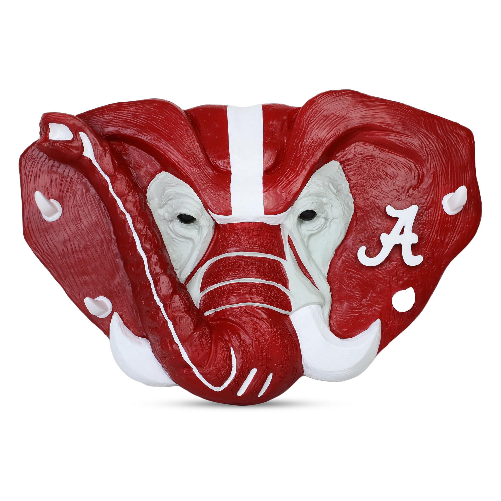 Alabama Crimson Tide Wall Hook Rack - 6 Bronze Hooks for College Dorm Room Organization | Perfect for Hanging Hats, Bags, Coats & Towels in Bedroom or Entryway