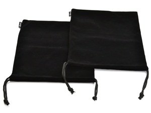 2 Pack Portable Headphone Carrying Case - Soft Drawstring Storage Pouch for Over-Ear Headphones, Gaming Headsets & Neckband Earphones (Black) - Perfect for Travel, Commuting & Headphone Protection