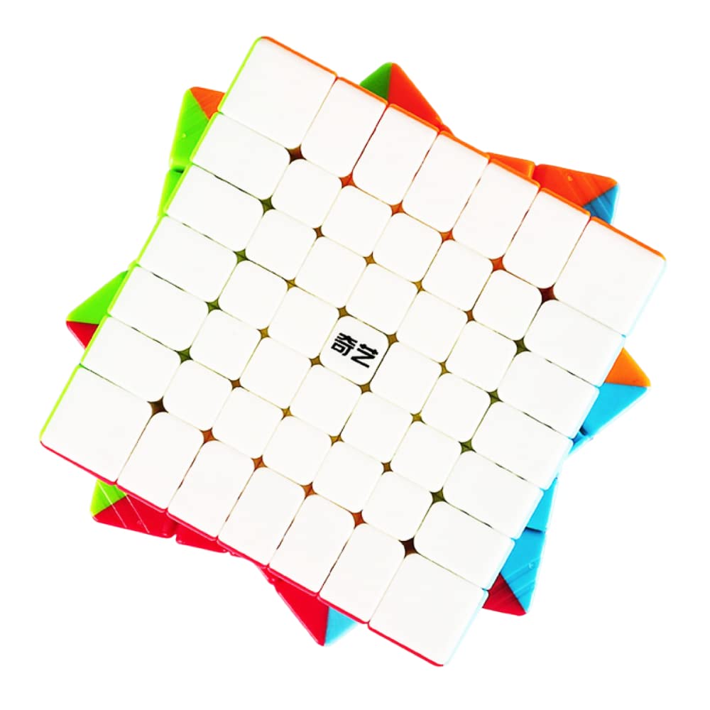 QY Toys 7x7 Speed Cube Puzzle - Professional Stickerless Magic Cube for Adults & Kids - Smooth Turning Brain Teaser Game for Speedcubing, STEM Learning & Stress Relief