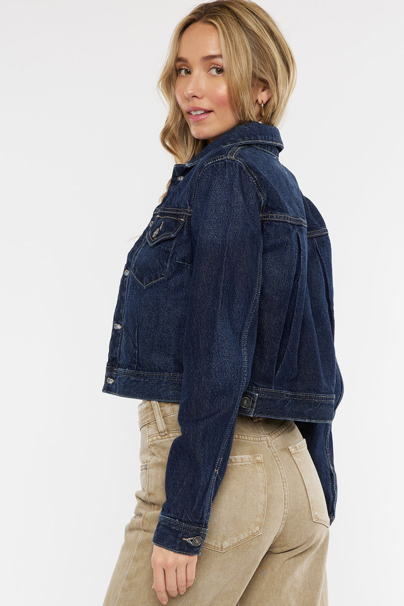 Westlyn Cropped Jacket for Women - Stylish Denim Jacket with Button Front & Pockets | Perfect for Casual Outfits, Spring Layering & Streetwear Fashion