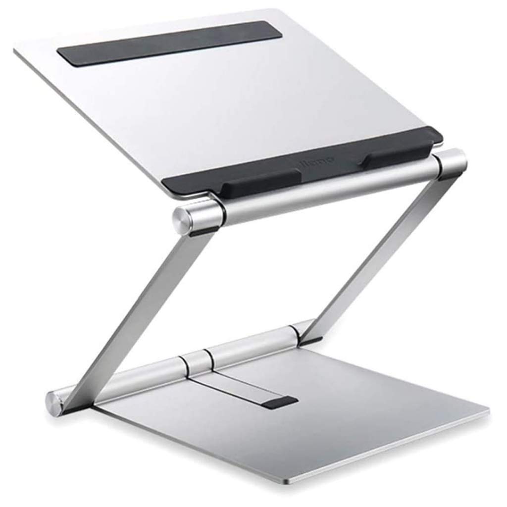 KLHHG Adjustable Laptop Stand for Desk - Ergonomic Aluminum Alloy Notebook Riser with Cooling Ventilation, Foldable Computer Holder for MacBook, iPad, Surface - Perfect for Home Office, Gaming & Workspace Organization