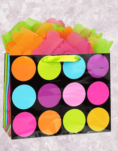 Elegant Dotty Gift Bags for Birthdays, Weddings & Parties - Premium Polka Dot Party Favor Bags for Candy, Gifts & Treats - Perfect for Baby Showers, Bridal Showers & Holiday Celebrations