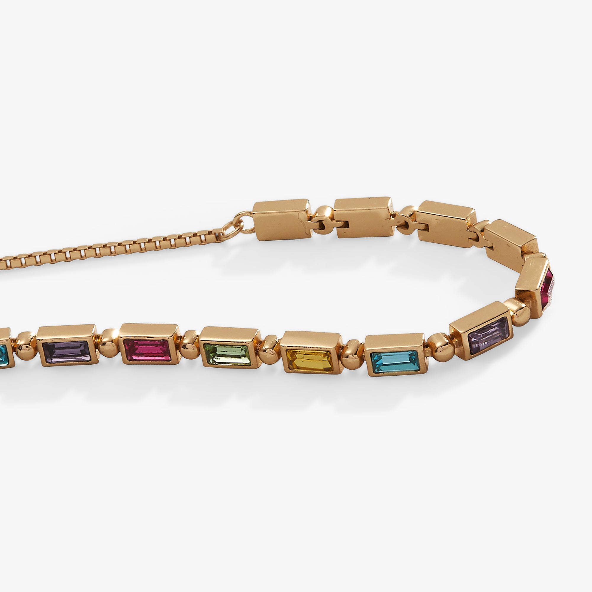 Vibrant Crystal Bolo Bracelet for Women - Adjustable Beaded Stretch Cuff with Sparkling Gemstones | Perfect for Parties, Weddings & Everyday Fashion Accessories