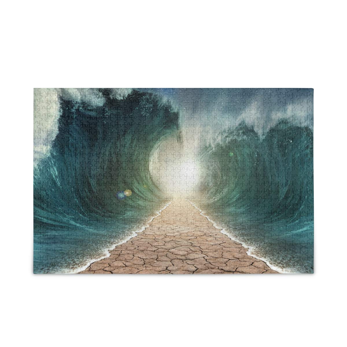 500/1000 Piece Custom Jigsaw Puzzle for Adults & Kids - Parting of The Red Sea Educational Brain Game, Stress Relief Toy - Perfect for Family Bonding, Classroom Learning & Relaxation