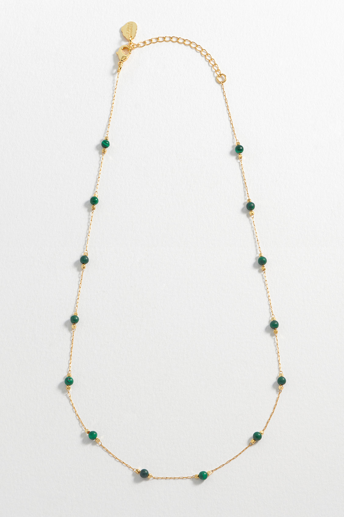Healing Malachite Gemstone Beaded Necklace for Women - Natural Green Stone Jewelry for Meditation, Energy Balance & Spiritual Wellness - Perfect for Yoga, Reiki & Holistic Healing Practices