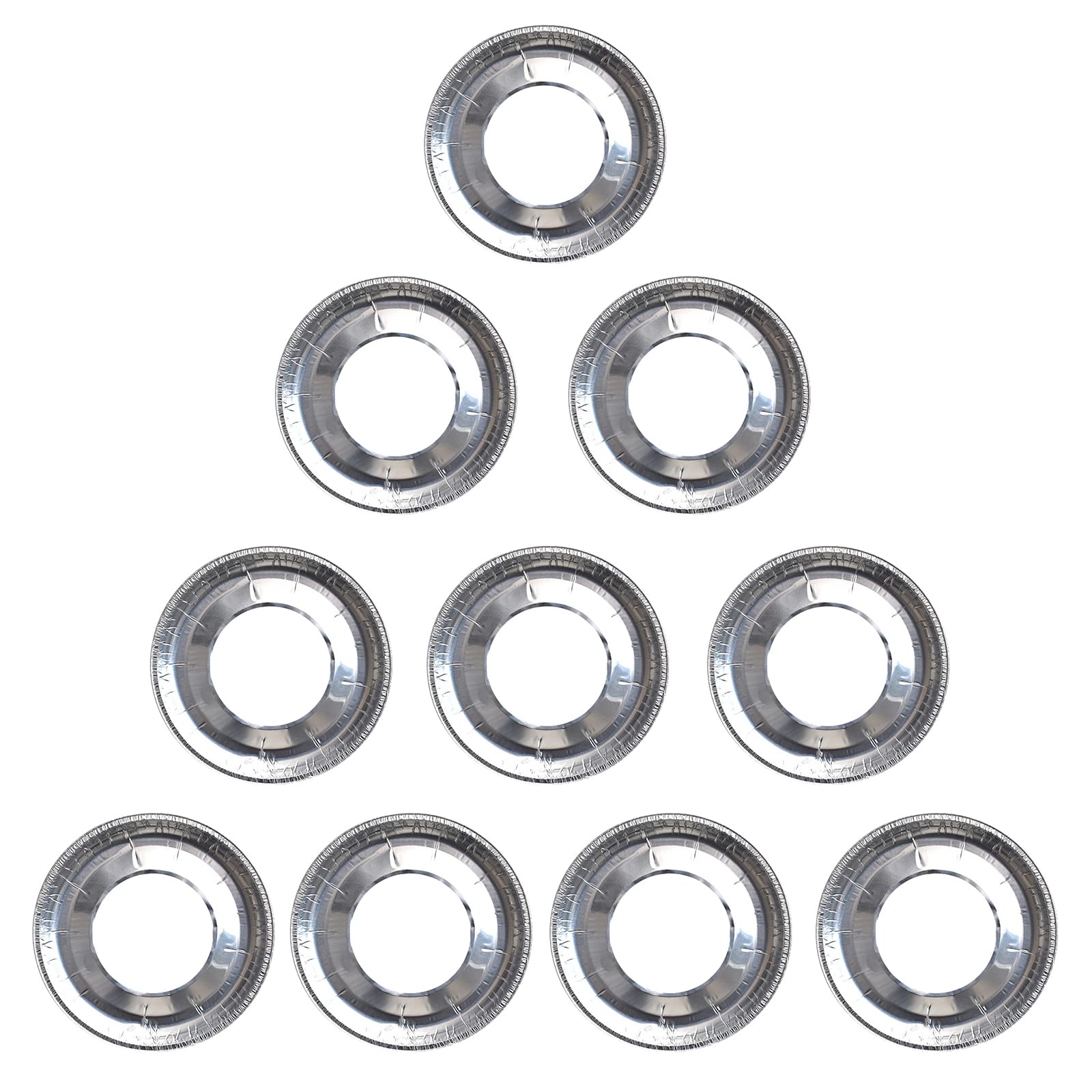 10PCS Disposable Aluminum Foil Gas Stove Protectors - Square Oil Drip Pads & Cooktop Liners for Range Stove - Prevent Oil Splatters & Mess (Great for Kitchen Cooking, Baking, Grilling)