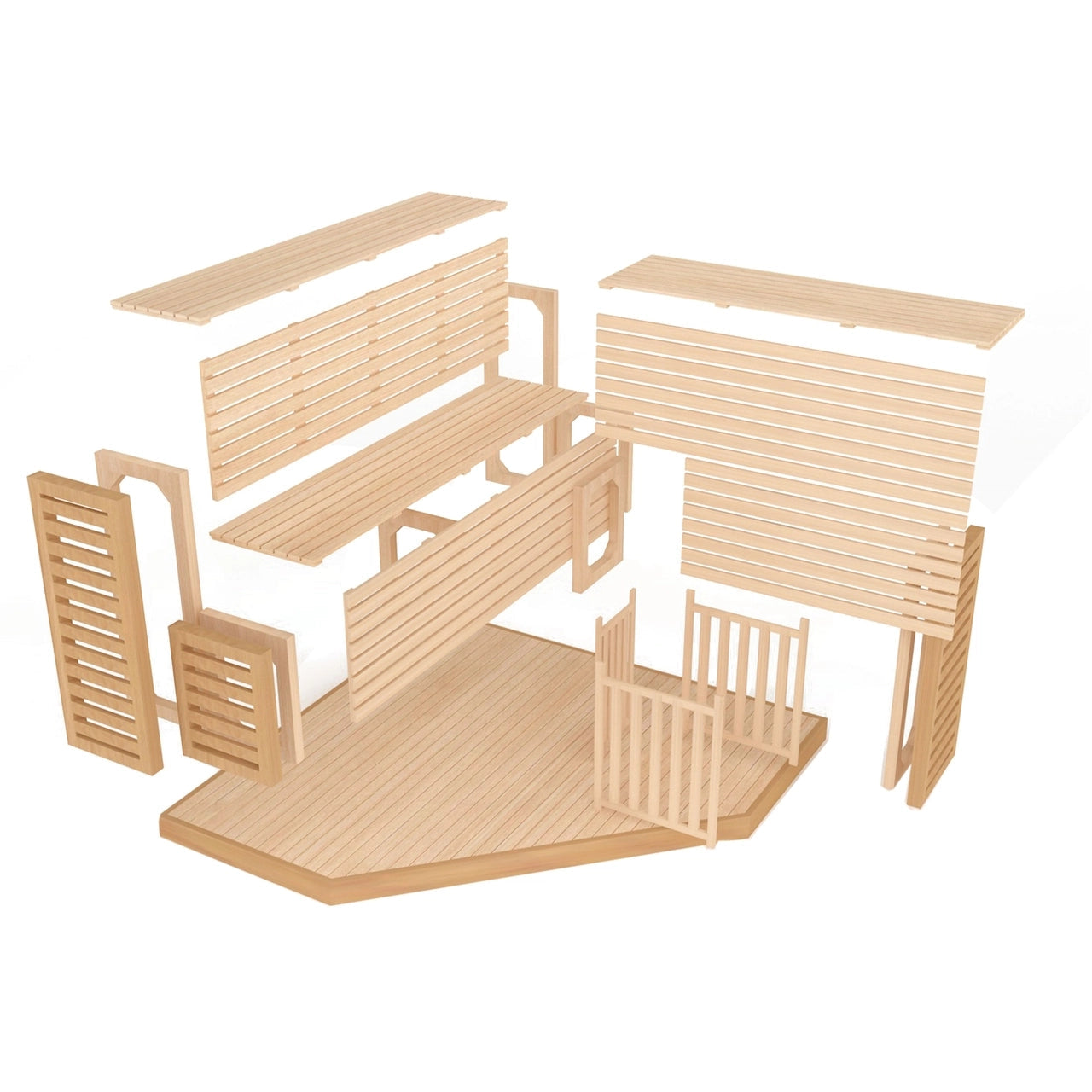 Premium Aleko Canadian Hemlock Indoor Wet & Dry Sauna with LED Lights - 6kW ETL Certified Heater for 5-6 People | Perfect for Home Relaxation, Detox & Muscle Recovery